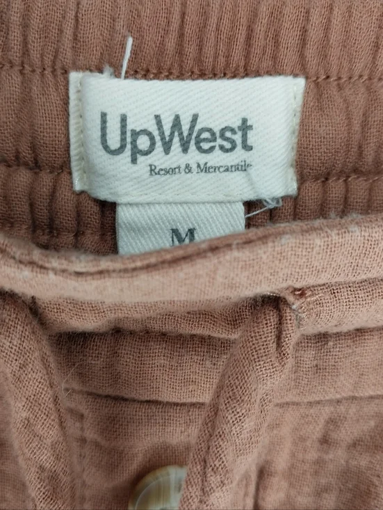 UpWest Coastal 100% Organic Cotton Gauze High-Waisted Mini Skirt - Picture 4 of 7